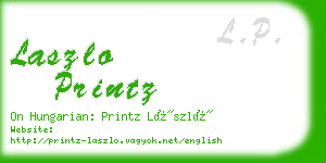 laszlo printz business card